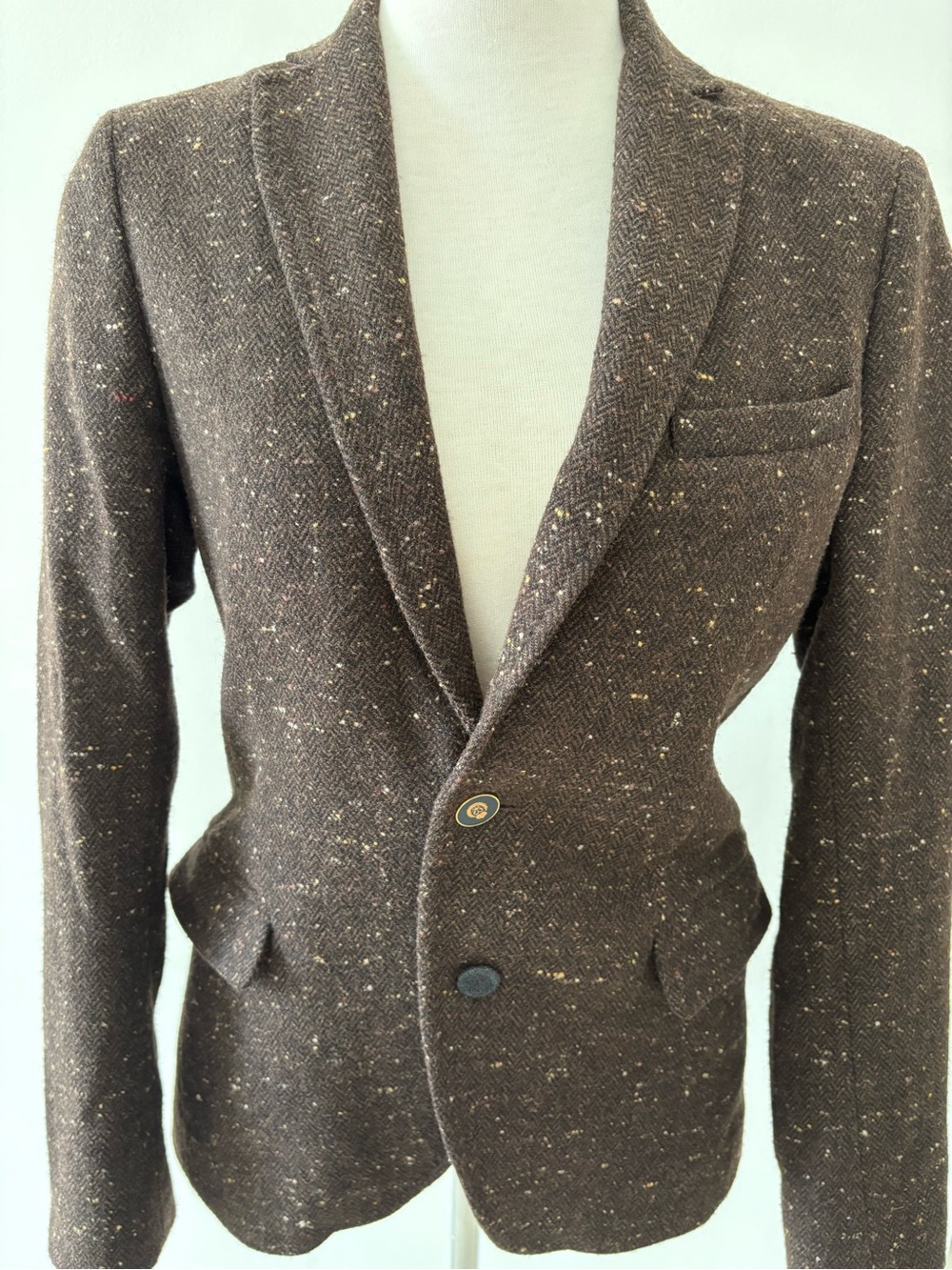 KOON Italian Wool Herringbone Blazer| Size 44